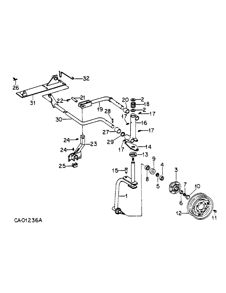 Схема запчастей Case IH 710 - (AP-18) - FRONT FURROW WHEEL, FOR 5 THRU 8 FURROW, ON THE LAND 