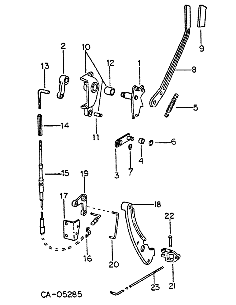 Схема запчастей Case IH 886 - (07-44) - DRIVE TRAIN, TORQUE AMPLIFIER CONTROLS (04) - Drive Train