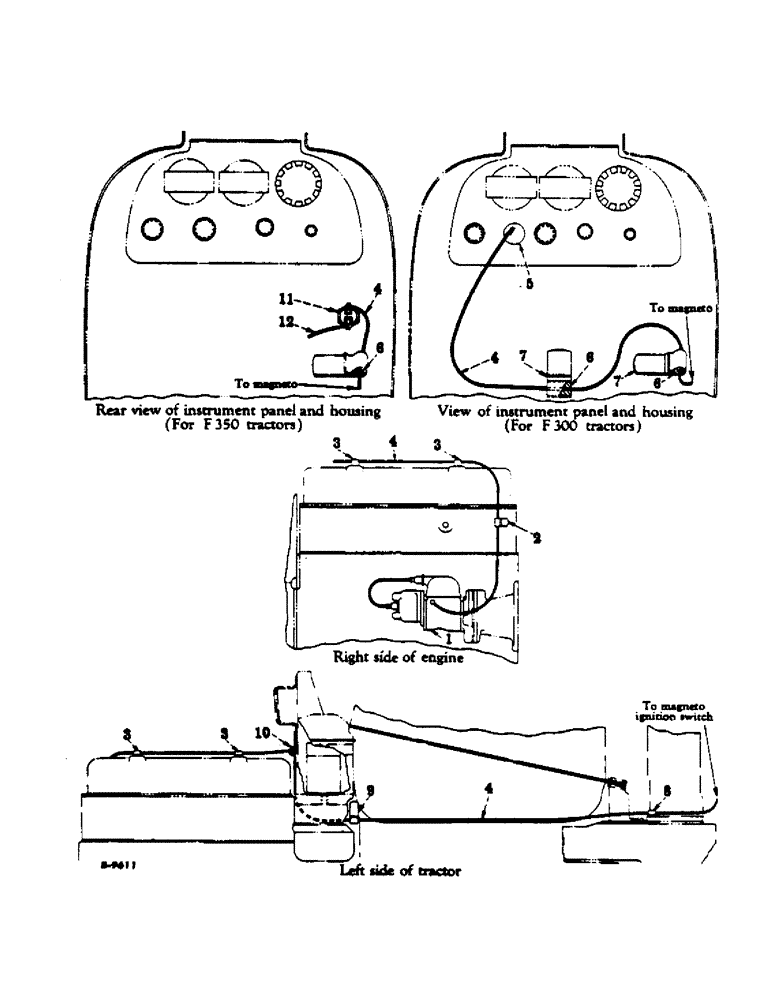 Схема запчастей Case IH 350 - (128F) - ELECTRICAL SYSTEM, CARBURETED ENGINE, MAGNETO IGNITION SYSTEM (06) - ELECTRICAL SYSTEMS