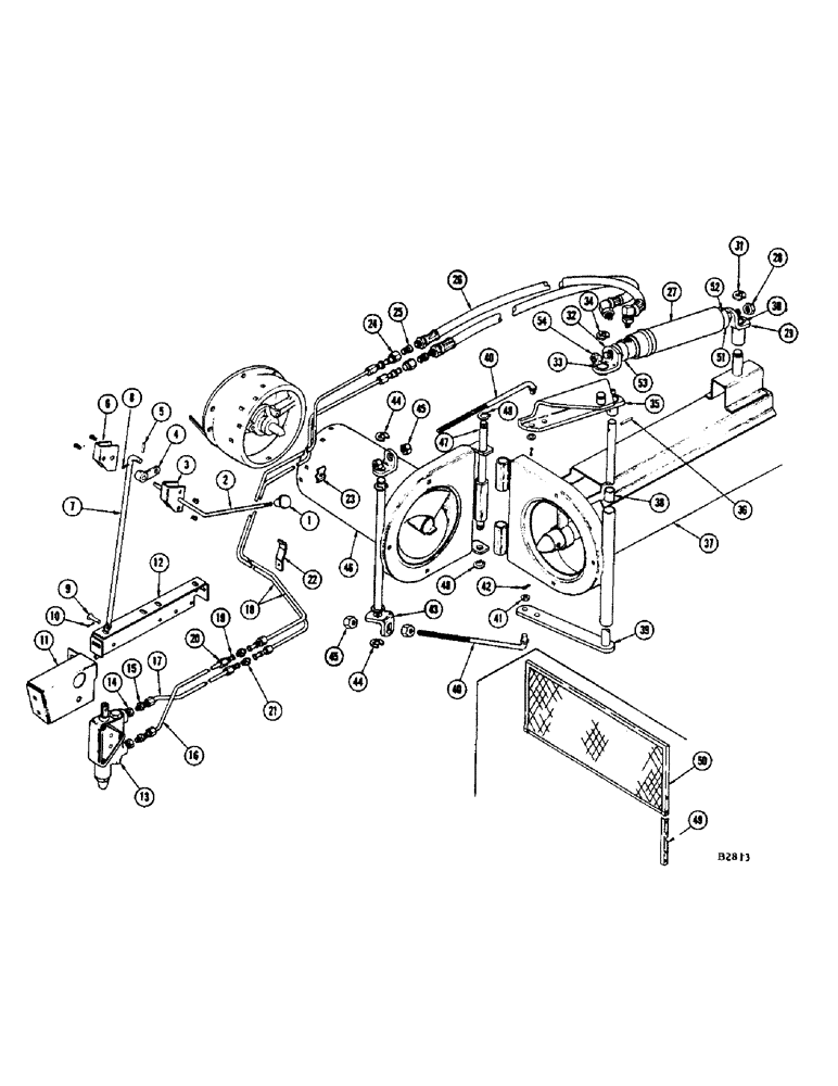 Схема запчастей Case IH 960 - (153A) - GRAIN BIN DISCHARGE AUGER HYDRUALIC (80) - CROP STORAGE/UNLOADING