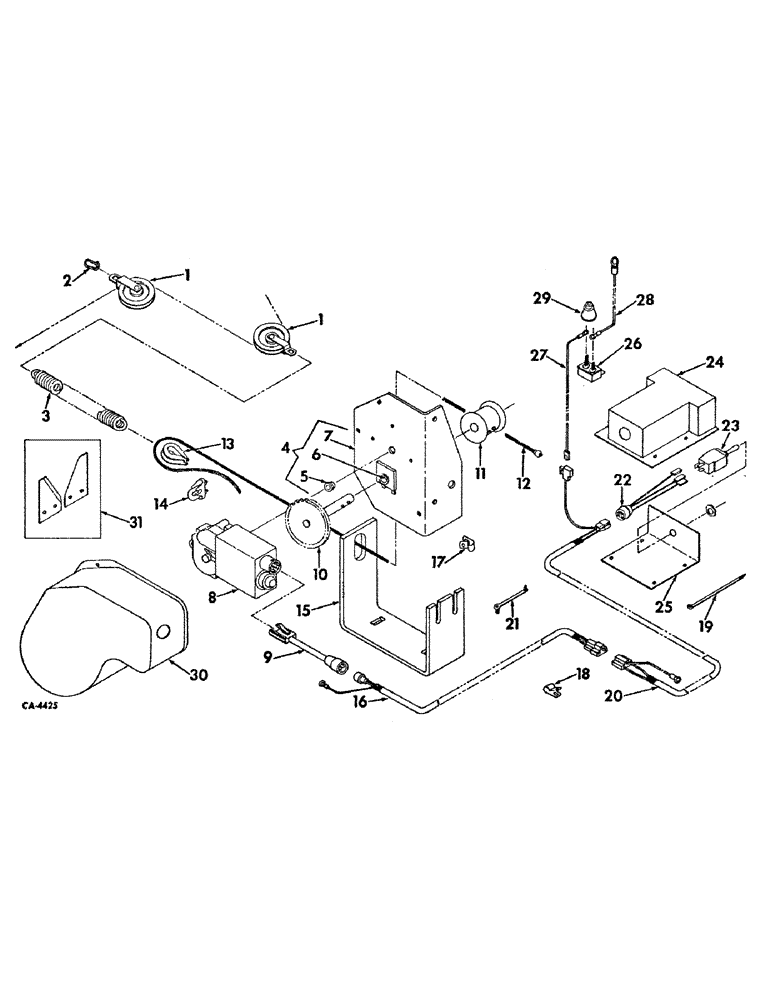 Схема запчастей Case IH 241 - (A-42) - REMOTE ELECTRIC TWINE SYSTEM ATTACHMENT (68) - TYING/WRAPPING