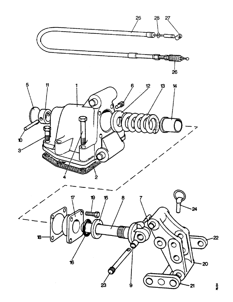 Схема запчастей Case IH 1210 - (E30) - SELECTAMATIC HYDRAULIC SYSTEM, ADJUSTABLE SENSING UNIT U1155, EARLIER 1212 TRACTORS (07) - HYDRAULIC SYSTEM
