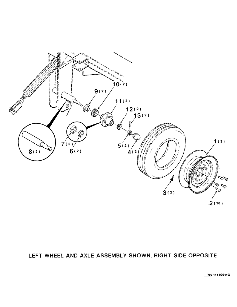 Схема запчастей Case IH 8330 - (7-10) - WHEEL AND HUB ASSEMBLY (09) - CHASSIS