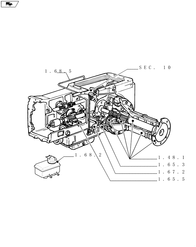 Схема запчастей Case IH FARMALL 85C - (SEC. 05) - REAR AXLE (00) - GENERAL