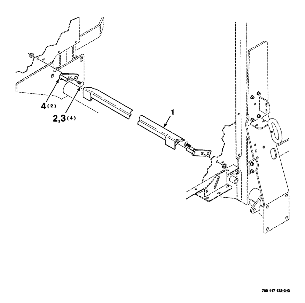Схема запчастей Case IH 8420 - (05-10) - FILLER AND MOUNTING ASSEMBLY (14) - BALE CHAMBER