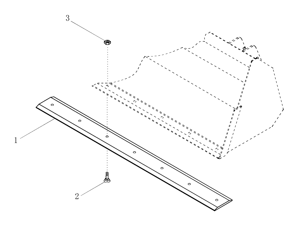 Схема запчастей Case IH LX152 - (09-09) - CUTTING EDGE - MATERIAL BUCKET (09) - CHASSIS/ATTACHMENTS