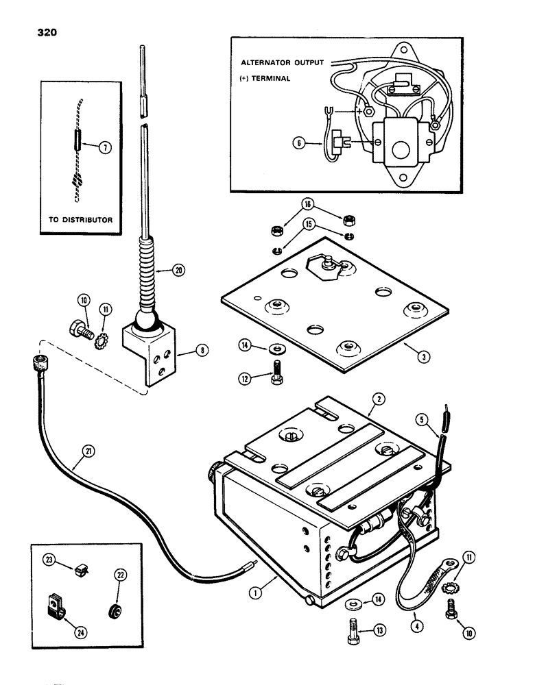 Схема запчастей Case IH 770 - (320) - RADIO (09) - CHASSIS/ATTACHMENTS