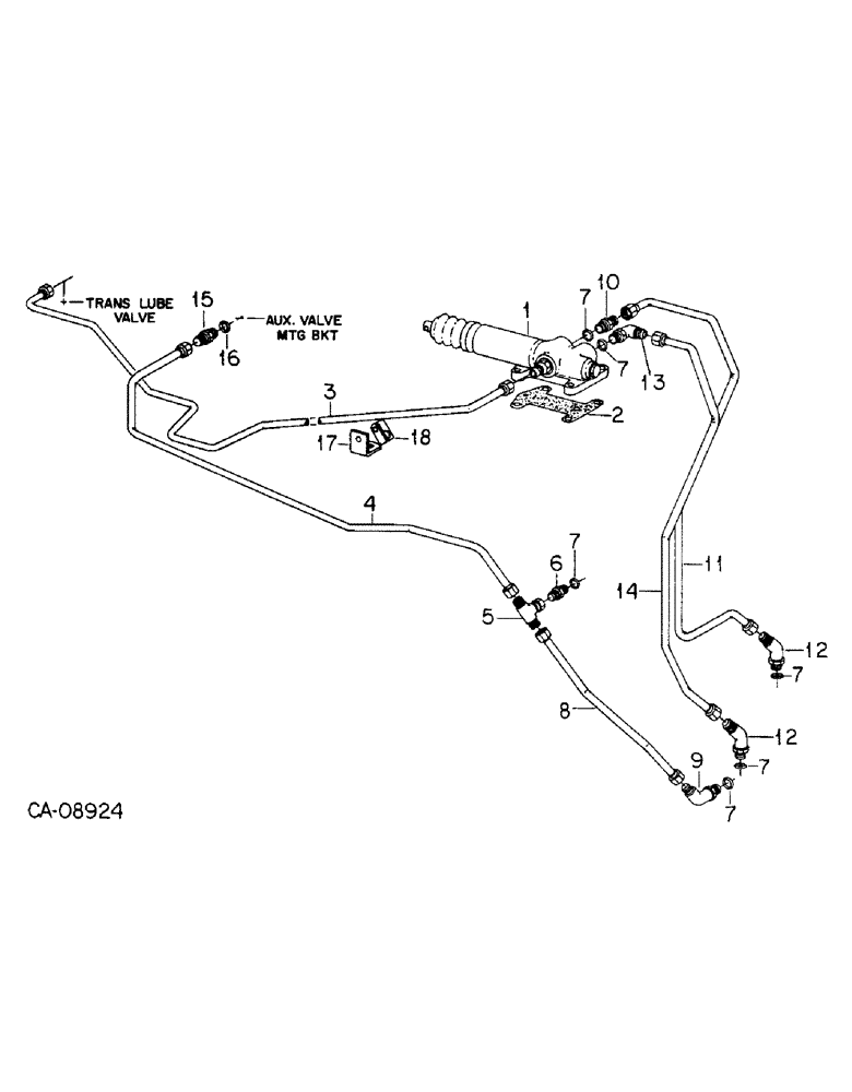 Схема запчастей Case IH 7288 - (10-10) - HYDRAULICS, IPTO VALVE AND CONNECTIONS (07) - HYDRAULICS