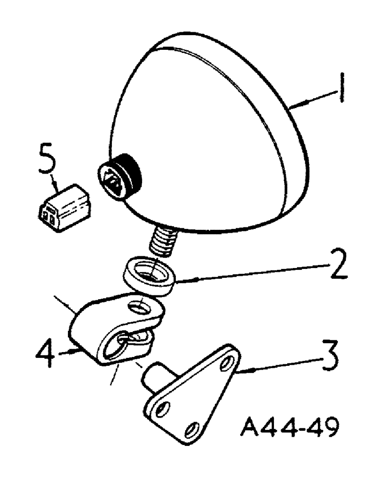 Схема запчастей Case IH 444 - (3-23) - SEALED BEAM COMBINATION, CANADA (04) - ELECTRICAL SYSTEMS