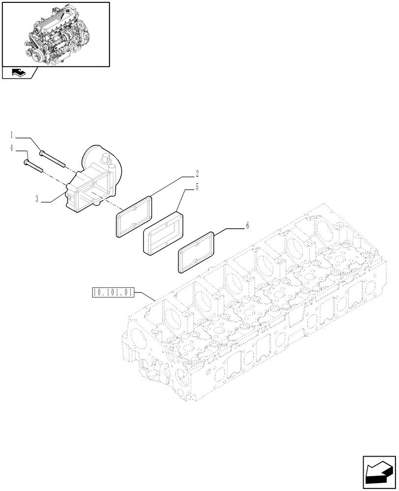 Схема запчастей Case IH F2CE9684U E151 - (10.254.01) - AIR LINES (504067192 - 504236520) (01) - ENGINE