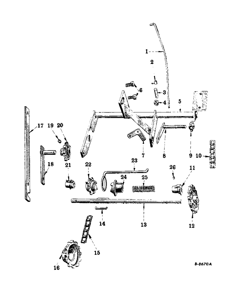 Схема запчастей Case IH 1-401 - (AE-6) - COUNTERSHAFT 