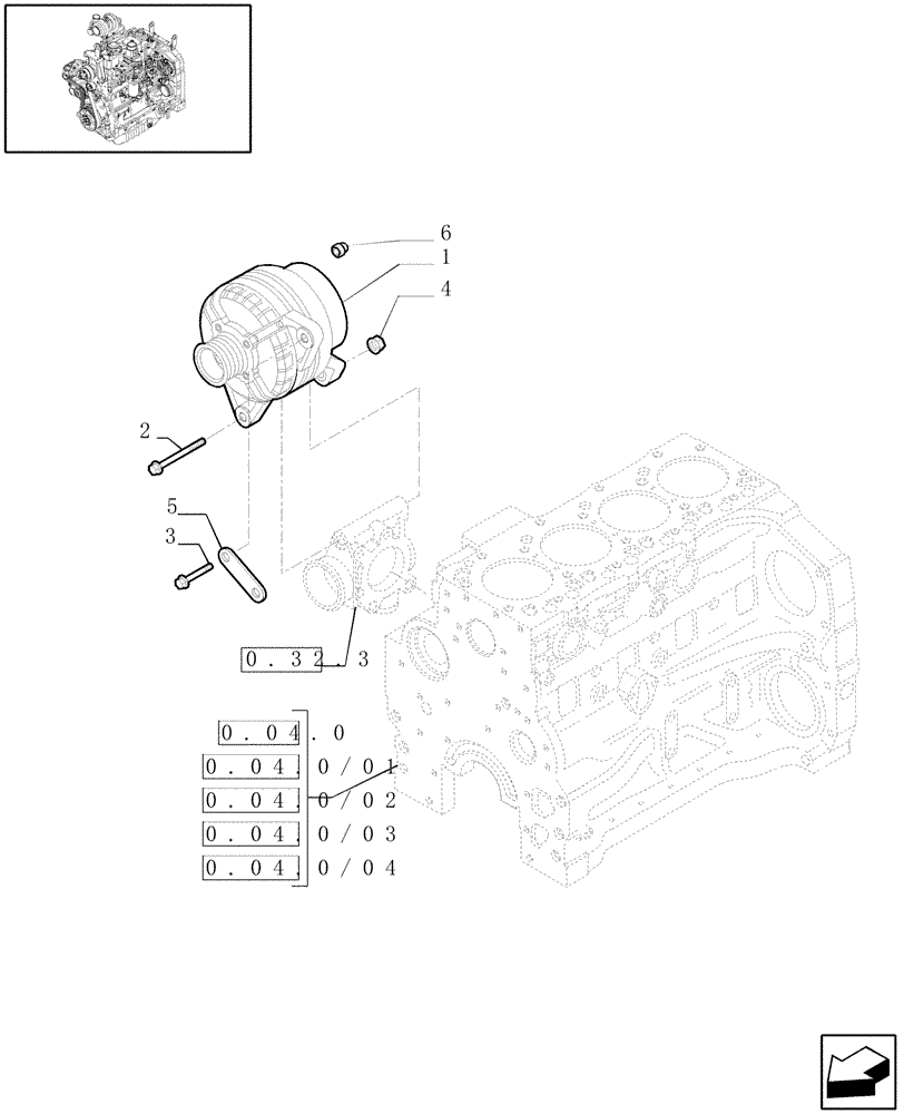 Схема запчастей Case IH MAXXUM 110 - (1.75.2[02]) - ALTERNATOR (06) - ELECTRICAL SYSTEMS
