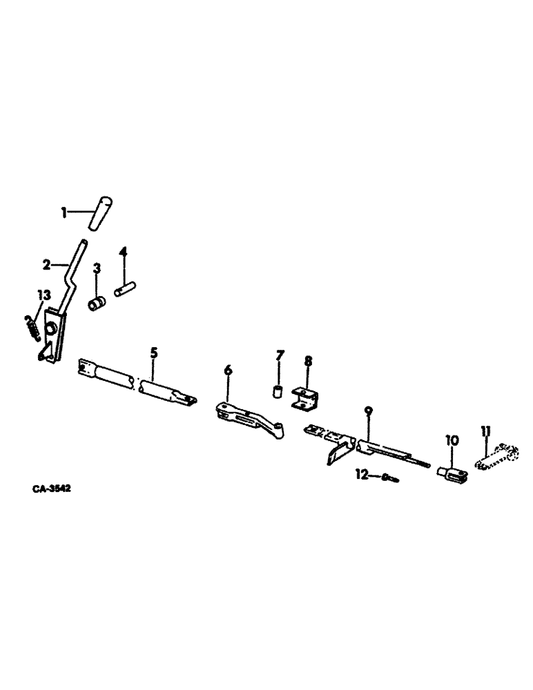 Схема запчастей Case IH 815 - (07-13) - DRIVE TRAIN, SEPARATOR CLUTCH CONTROL Drive Train