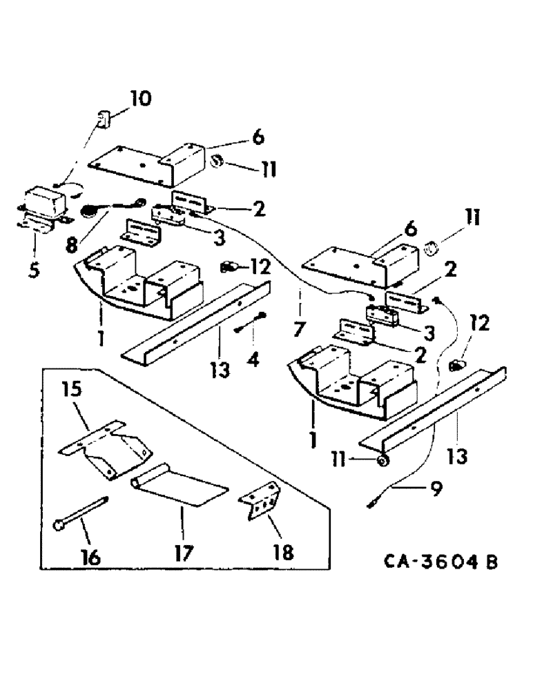 Схема запчастей Case IH 915 - (22-7) - STRAW WALKER, STRAW WALKER WARNING SYSTEM Straw Walkers
