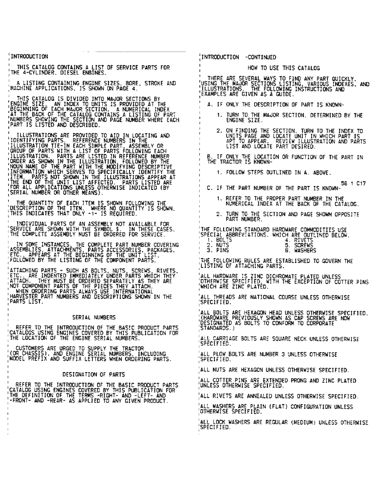 Схема запчастей Case IH BD-154 - (2) - INTRODUCTION 