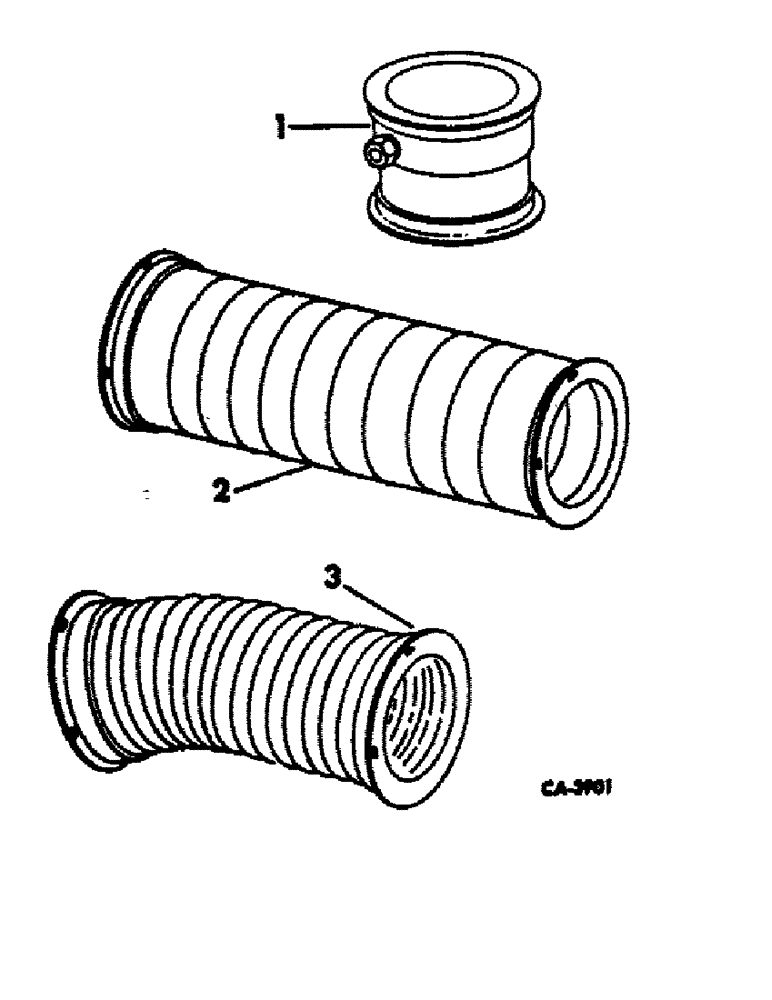 Схема запчастей Case IH 48 - (B-18) - PRODUCT GRAPHICS, FLEXIBLE AND SOLID ELBOWS 