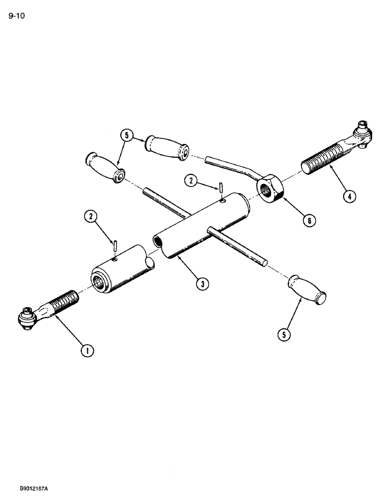 Схема запчастей Case IH 3309 - (9-10) - TOP LINK ADJUSTER ASSEMBLY (03) - CHASSIS/MOUNTED EQUIPMENT