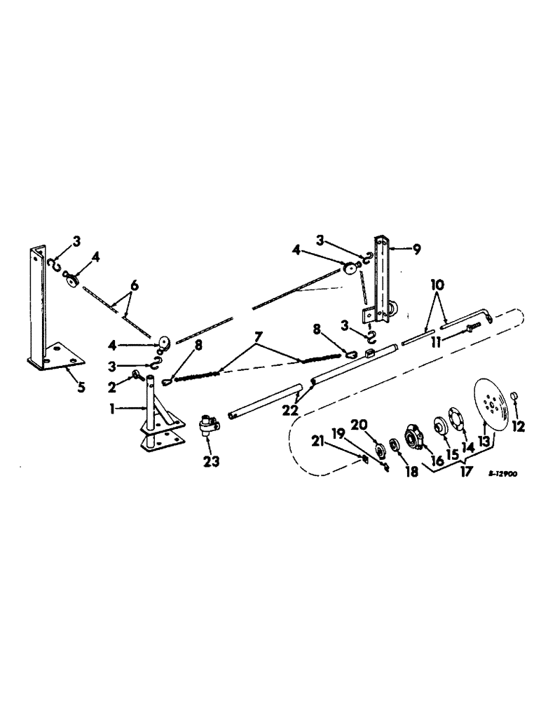 Схема запчастей Case IH 686 - (F-25) - MARKER ATTACHMENT, WITH PLAIN GREY IRON DISK BEARINGS 