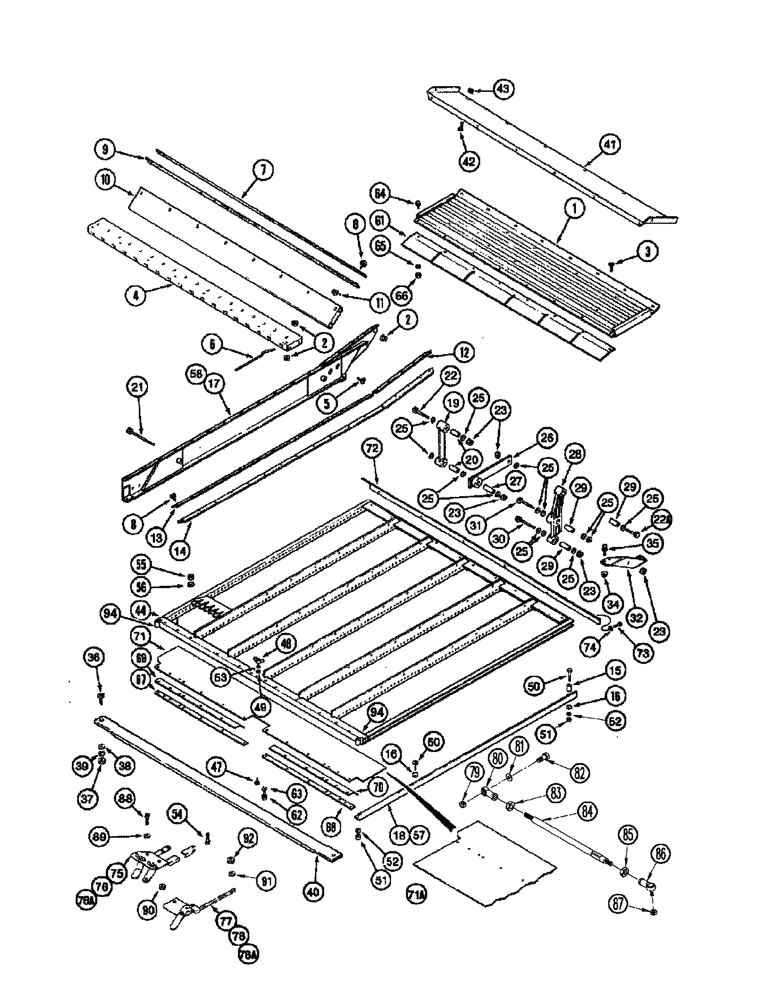 Схема запчастей Case IH 2577 - (74.101.20) - CHAFFER - SIEVE (74) - CLEANING