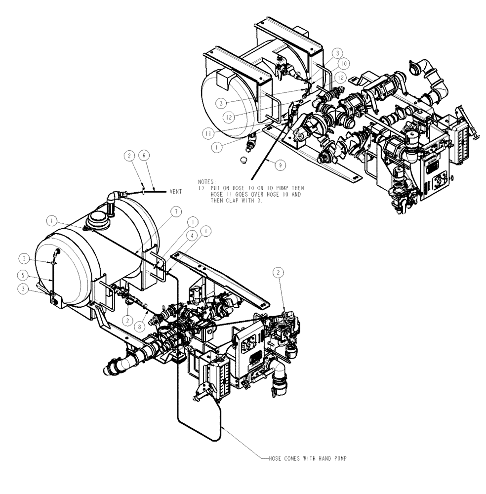 Схема запчастей Case IH SPX4260 - (11-010) - FOAMER HOUSING GROUP Options
