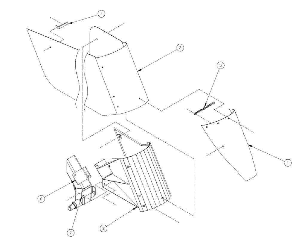 Схема запчастей Case IH PATRIOT XL - (11-002) - CROP GUARD Options