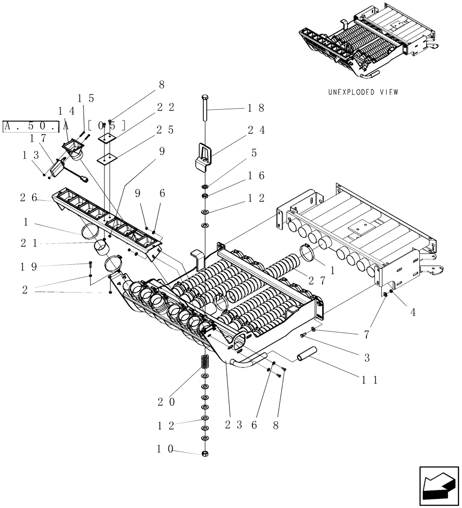 Схема запчастей Case IH ADX3260 - (L.10.F[28]) - ADX3260 MANIFOLD - TBT L - Field Processing