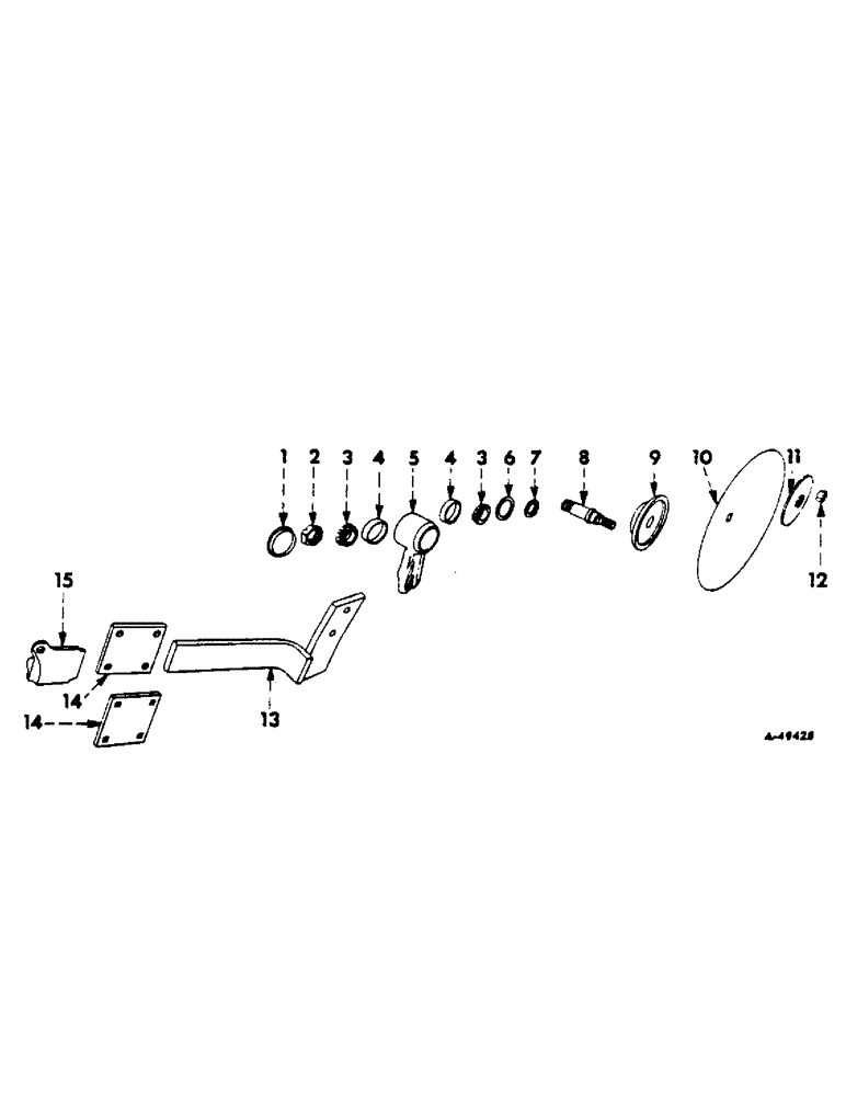 Схема запчастей Case IH 535 - (AH-07[A]) - JOINTER, ONE PIECE BLADE, ONE PER FURROW 