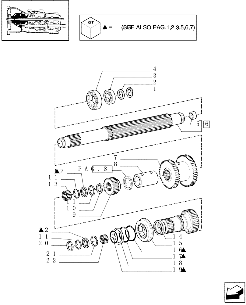 Схема запчастей Case IH MXM120 - (1.28.7[04]) - CLUTCH ENGAGEMENT (03) - TRANSMISSION
