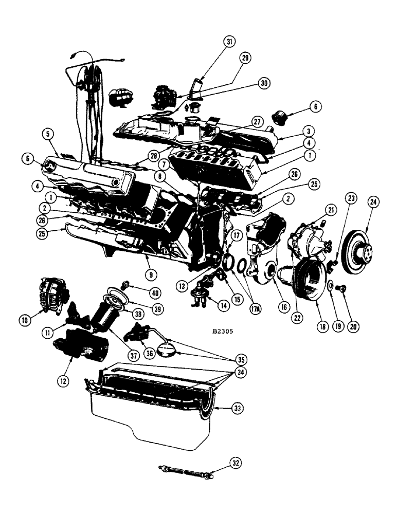 Схема запчастей Case IH 1010 - (350) - MODEL H-318 ENGINE, CYLINDER HEAD (10) - ENGINE