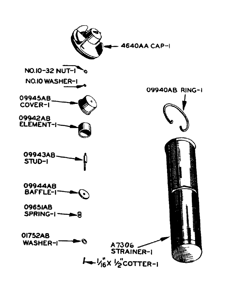 Схема запчастей Case IH 900 - (029) - DIESEL ENGINE, FILLER CAP AND BREATHER FOR FUEL TANK (03) - FUEL SYSTEM