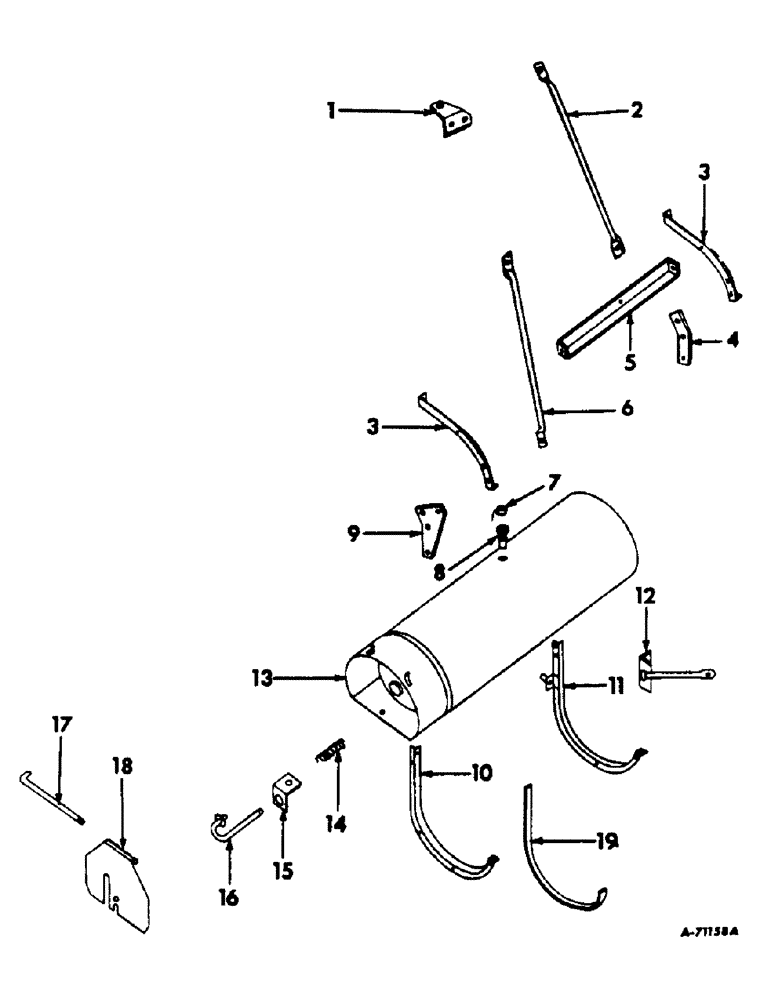 Схема запчастей Case IH 303 - (386) - C-221 ENGINE, 3-9/16 X 3-11/16, FUEL TANK AND SUPPORTS, LP GAS ENGINES (10) - ENGINE