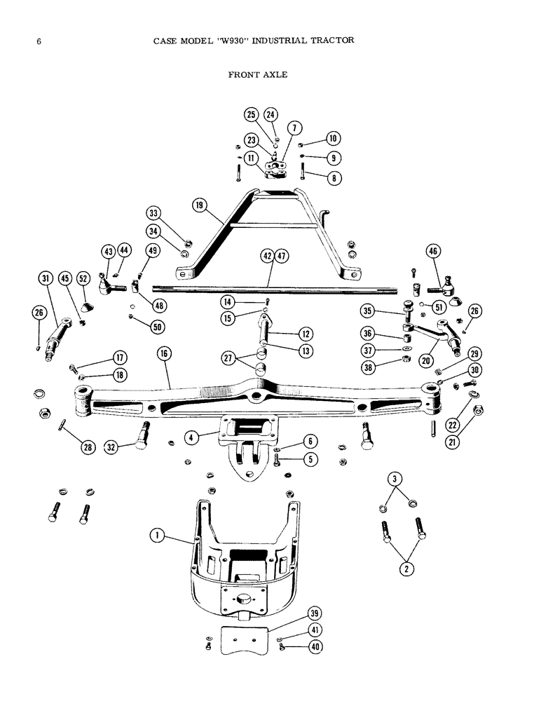 Схема запчастей Case IH W930 - (06) - FRONT AXLE (06) - POWER TRAIN