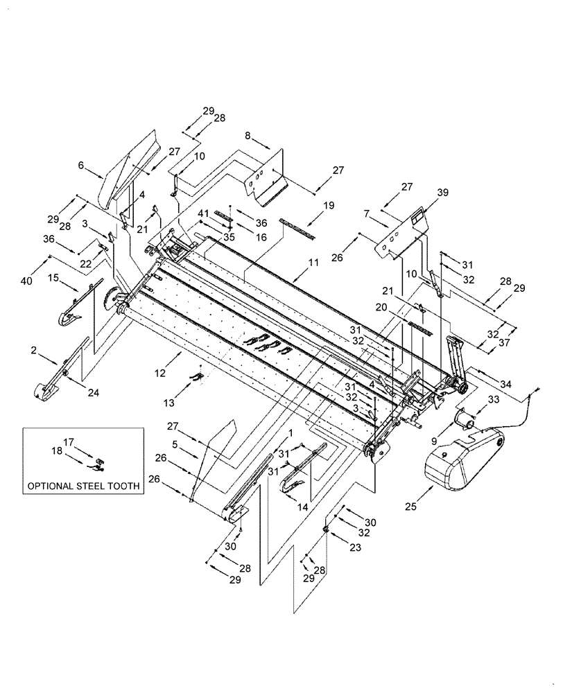 Схема запчастей Case IH 2016 - (20.16[04]) - DRAPER & SHIELDS, BELT TYPE [SWATHMASTER], 12 FT GRASS SEED SPECIAL, P.I.N. PPP003001 & AFTER (60) - PRODUCT FEEDING