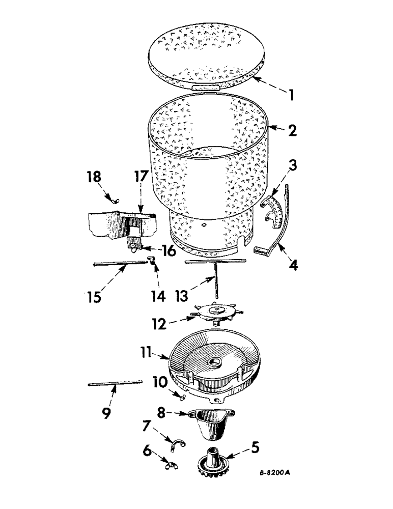 Схема запчастей Case IH 409 - (AF-04) - HOPPER 