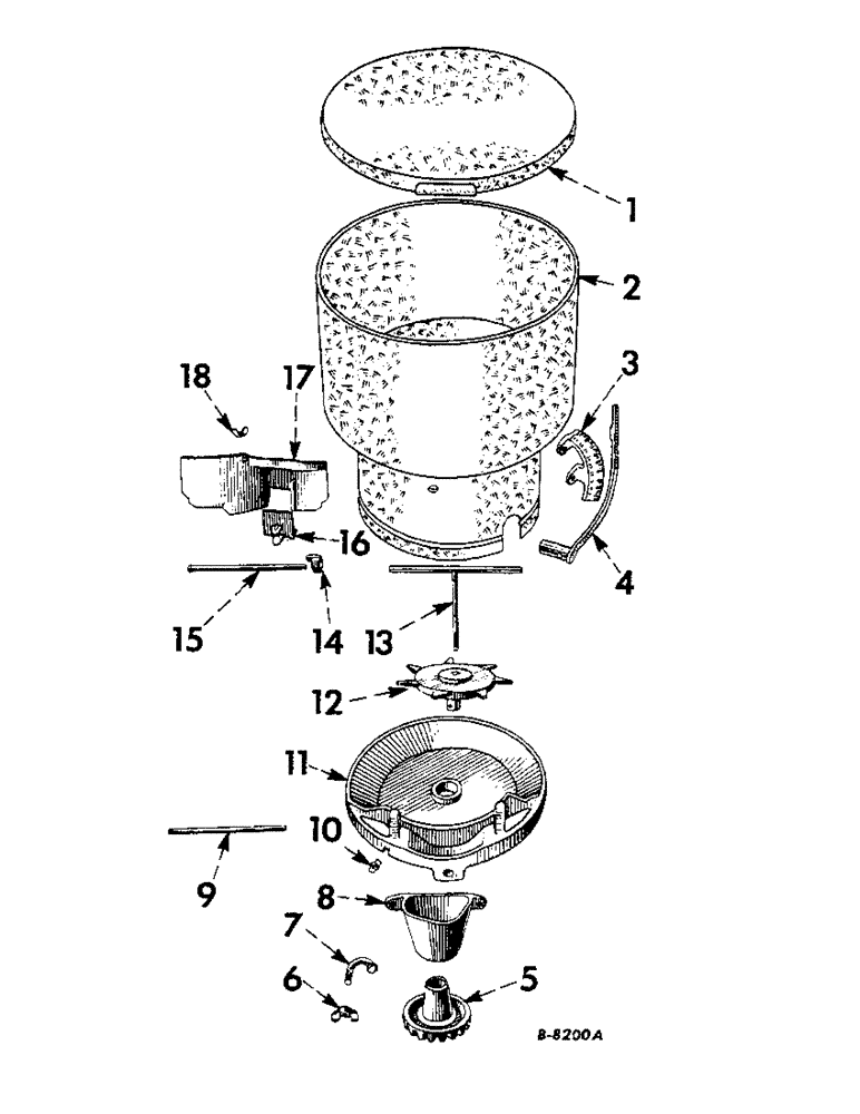 Схема запчастей Case IH 34-409 - (AF-14) - HOPPER 