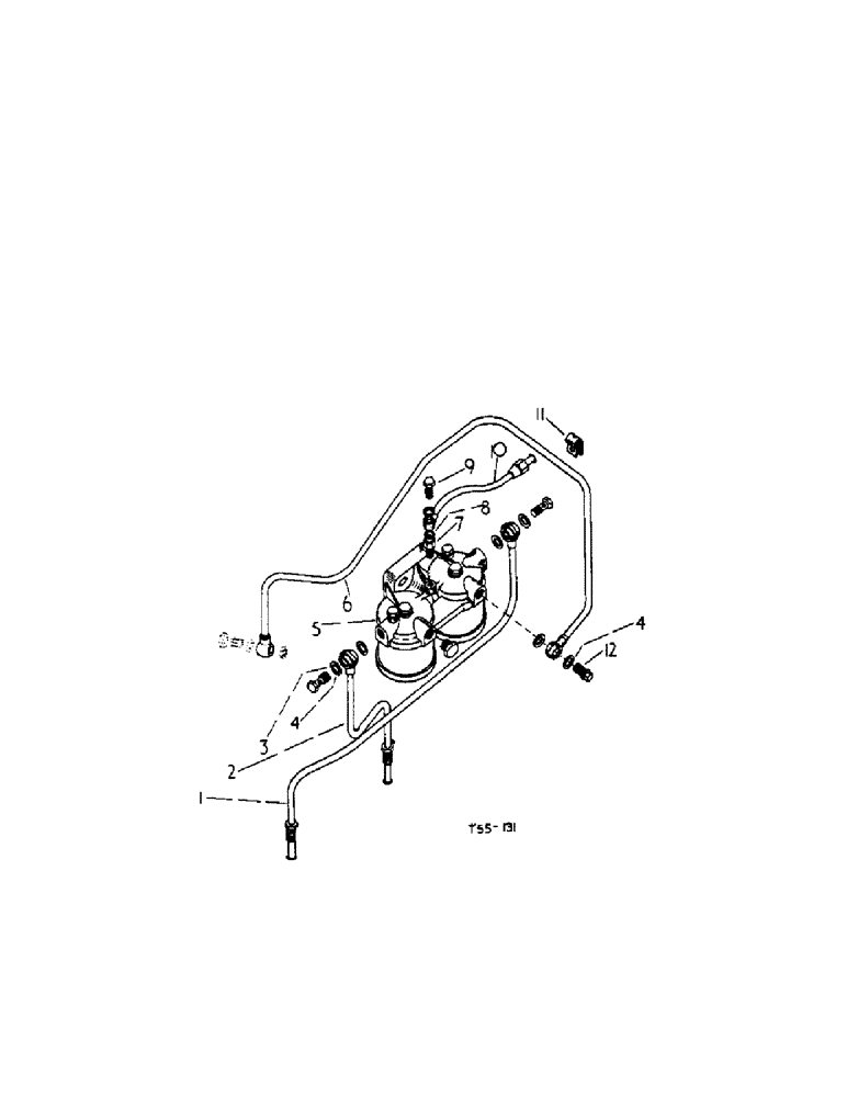 Схема запчастей Case IH 276 - (6-50[1]) - FUEL FILTER ELEMENT ATTACHMENT (03) - FUEL SYSTEM