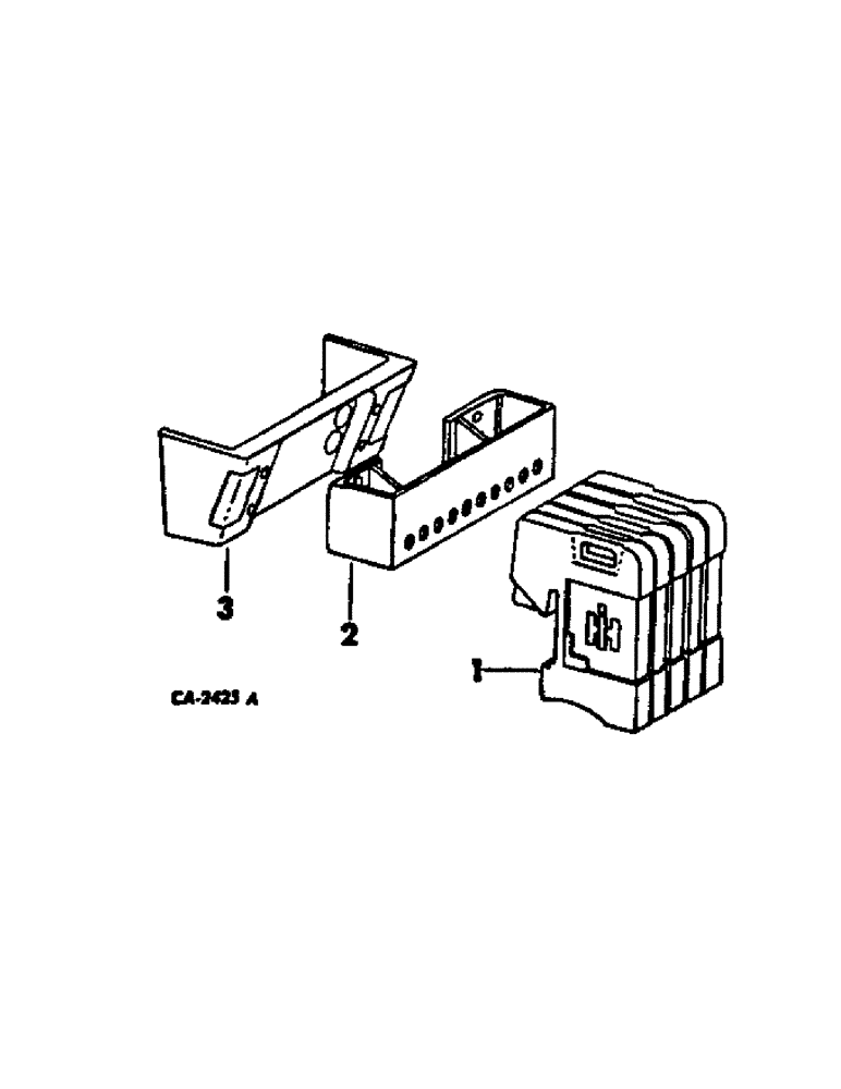 Схема запчастей Case IH 574 - (09-05) - FRAME, FRONT END WEIGHTS (12) - FRAME