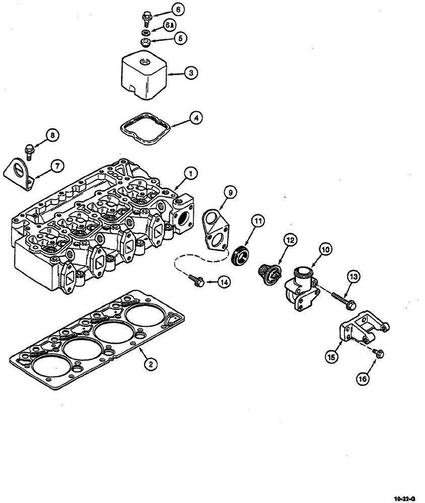 Схема запчастей Case IH 8870 - (10-22) - CYLINDER HEAD COVERS (10) - ENGINE