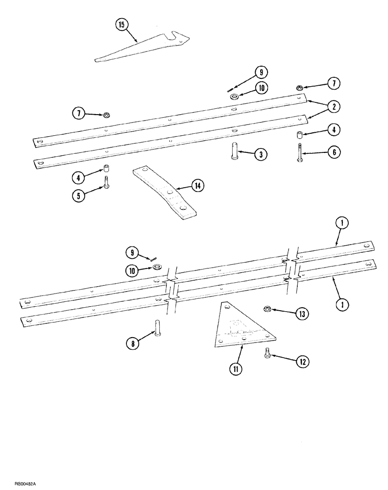 Схема запчастей Case IH 7500 - (09-06) - VARI-WIDTH LINKAGE, ON THE LAND PLOWS (09) - CHASSIS/ATTACHMENTS