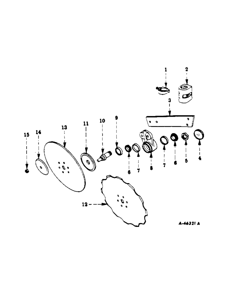 Схема запчастей Case IH 211 - (P-06) - HEAVY-DUTY ROLLING COLTERS, ONE PER FURROW 
