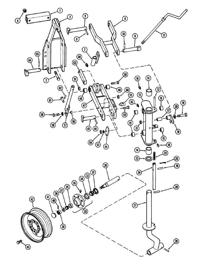 Схема запчастей Case IH 400-SERIES - (10) - FURROW AXLE AND WHEEL, ON LAND HITCH 