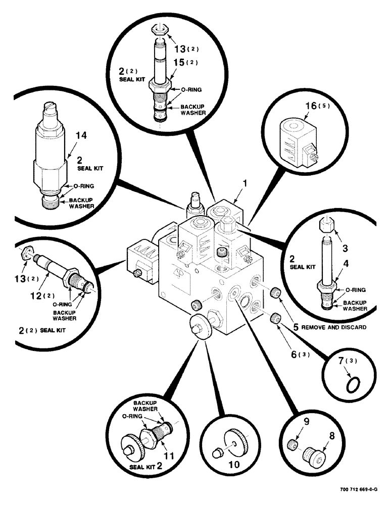 Схема запчастей Case IH 8850 - (08-32) - HYDRAULIC CONTROL VALVE ASSEMBLY, LIFT & FLOTATION, DELTA, 700712669 CONTROL VALVE ASSY COMPLETE (08) - HYDRAULICS