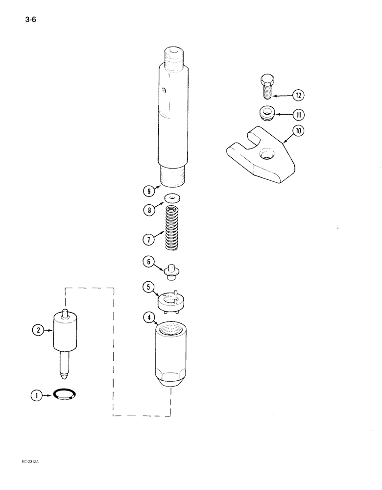 Схема запчастей Case IH 895 - (3-06) - FUEL INJECTION NOZZLE (03) - FUEL SYSTEM