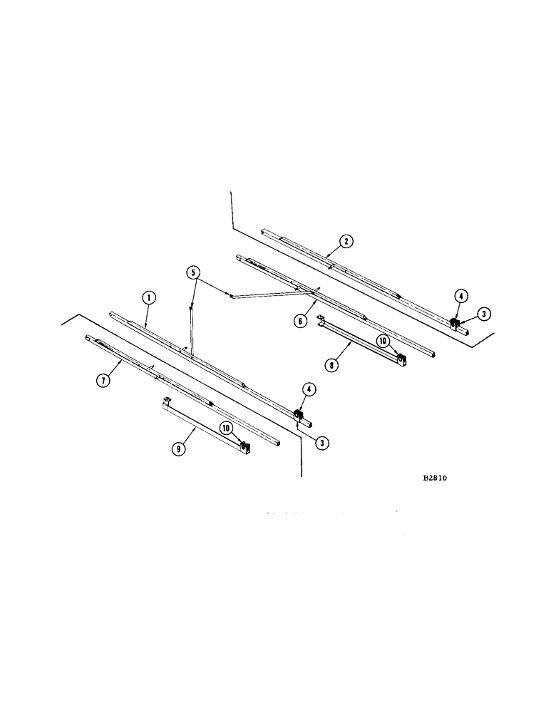 Схема запчастей Case IH 1660 - (014[A]) - REEL SUPPORTS (58) - ATTACHMENTS/HEADERS