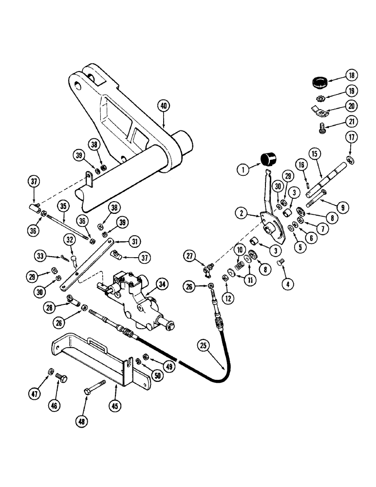 Схема запчастей Case IH 4890 - (8-316) - HITCH DEPTH CONTROLS, PRIOR TO P.I.N. 8860450 (08) - HYDRAULICS