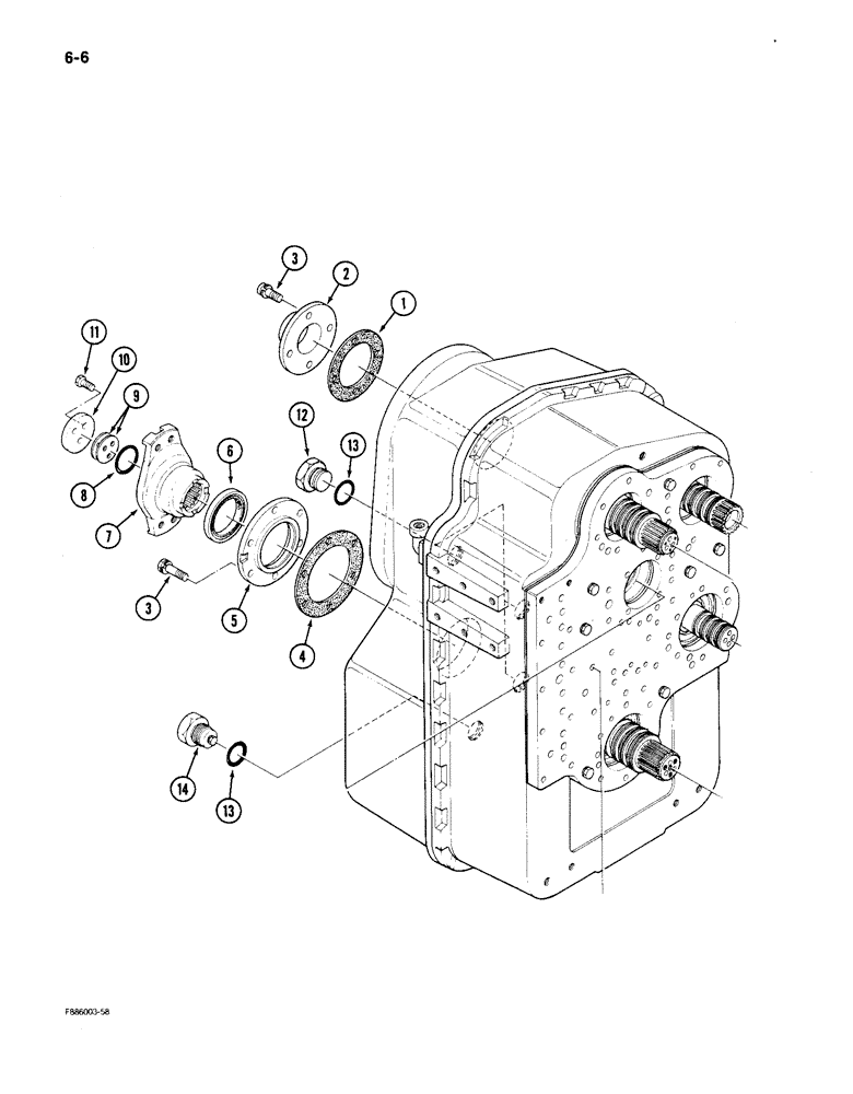 Схема запчастей Case IH 9150 - (6-006) - TRANSMISSION (06) - POWER TRAIN