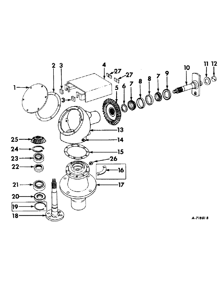 Схема запчастей Case IH 410 - (F-08) - MAIN DRIVE (FOR 410) 