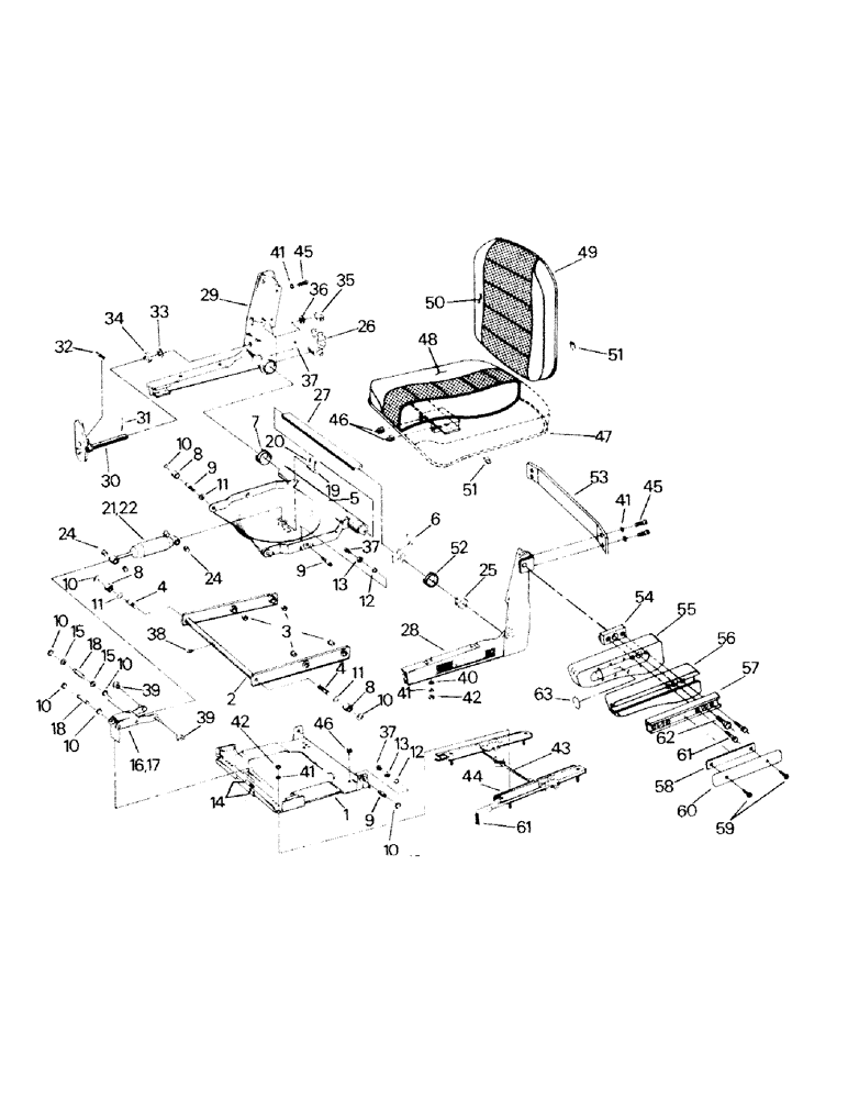 Схема запчастей Case IH ST450 - (01-14) - SEAT ASSEMBLY, BOSTROM, BSN 129-00010 AND 130-00198 (10) - CAB