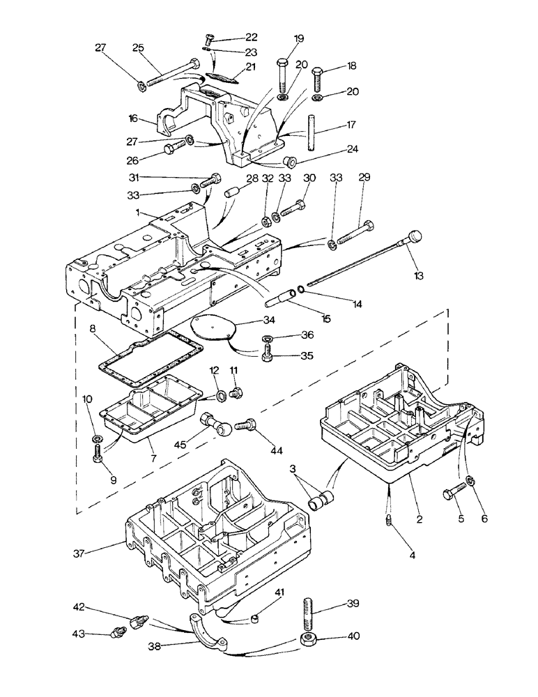 Схема запчастей Case IH 1390 - (M-01) - FRONT MAIN FRAME AND COVERS, 1290 TWO WHEEL DRIVE, 1390 TWO WHEEL DRIVE, 1290, 1390 MFD (12) - FRAME