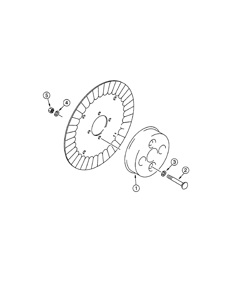 Схема запчастей Case IH 1200 - (L.50.F[08]) - FERTILIZER COULTER GAUGE WHEEL ATTACHMENT L - Field Processing